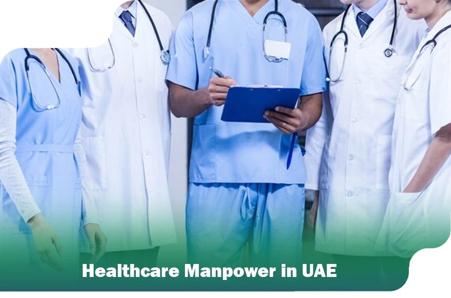 Healthcare professionals in a UAE hospital
